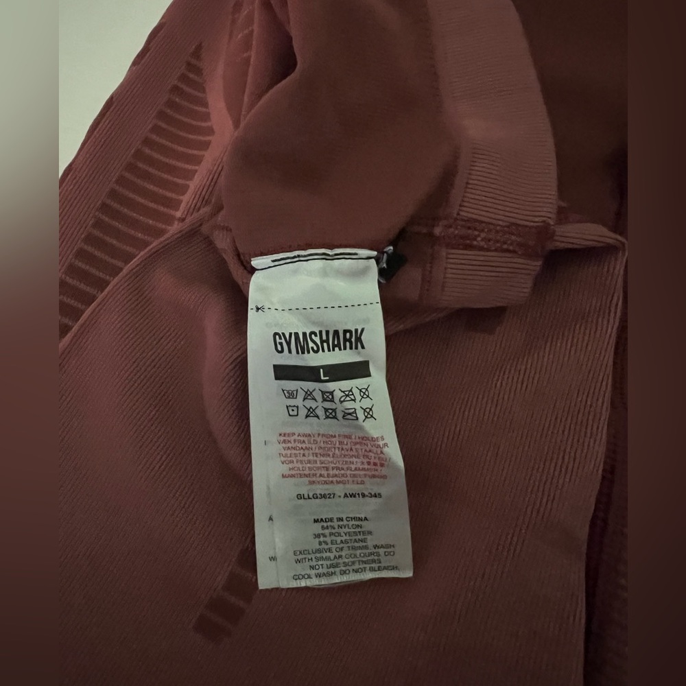 Gymshark Burgundy Leggings - Picture 5 of 6